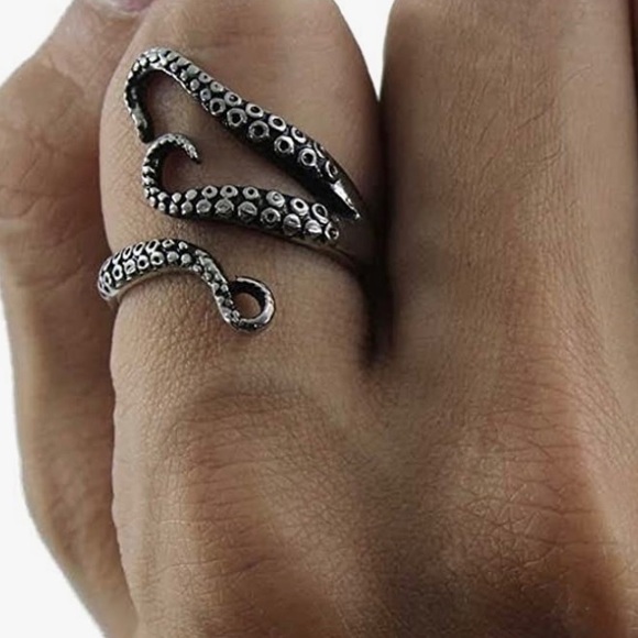 Silver tentacle ring - Picture 5 of 5